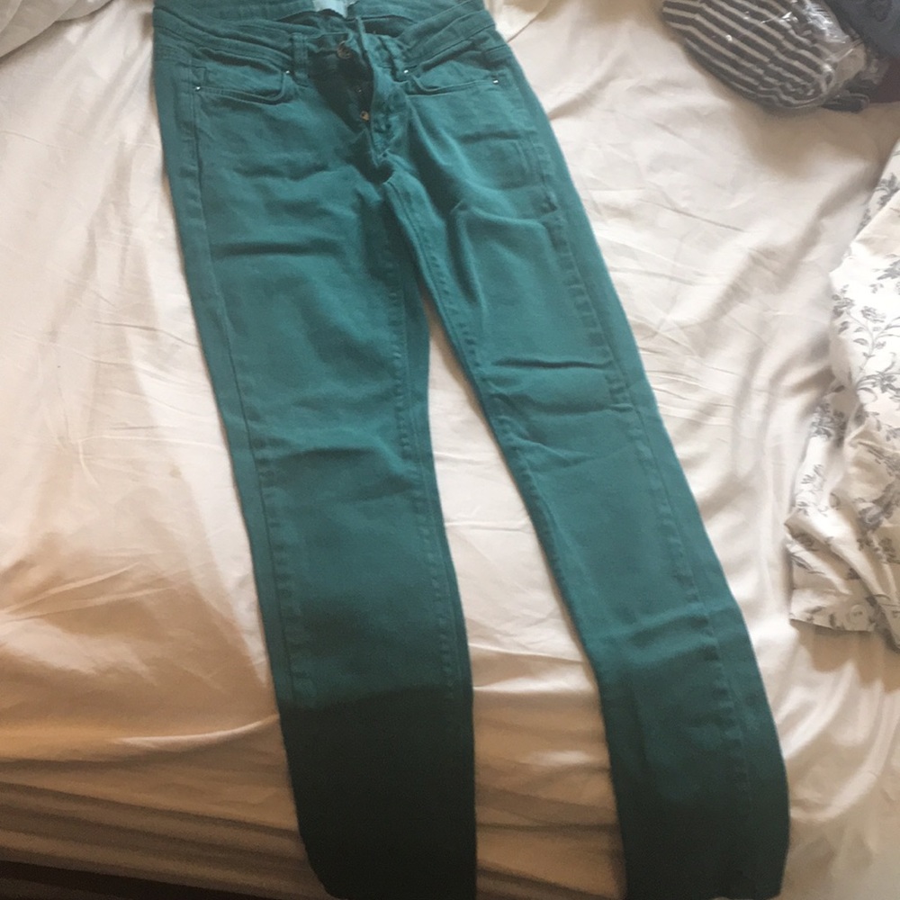 ASOS Petite Green Skinny Jeans